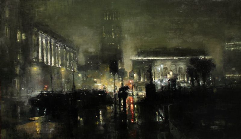 Jeremy Mann - Lights in Midnight Rain