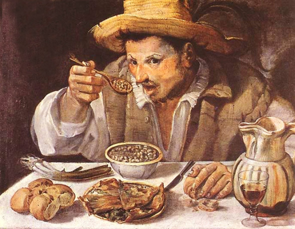 Annibale Carracci-“Il mangiatore di fagioli”-1583-1584, Galleria Colonna, Roma