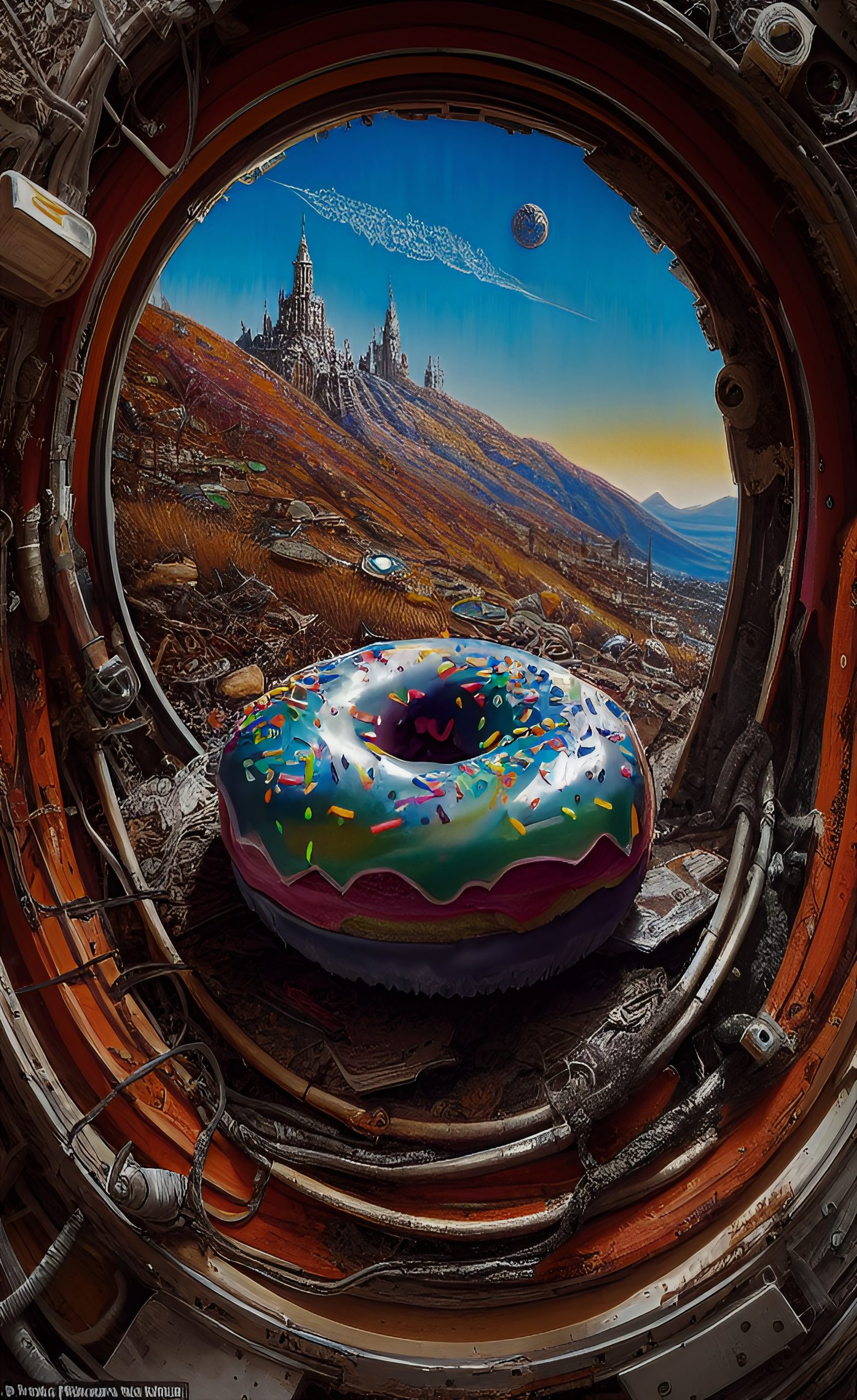 Donut on alien planet